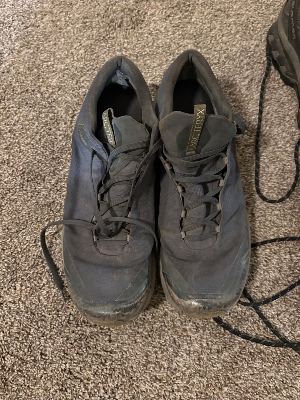 Arc'teryx Men's Dark Green Low-Top Trail Sneakers